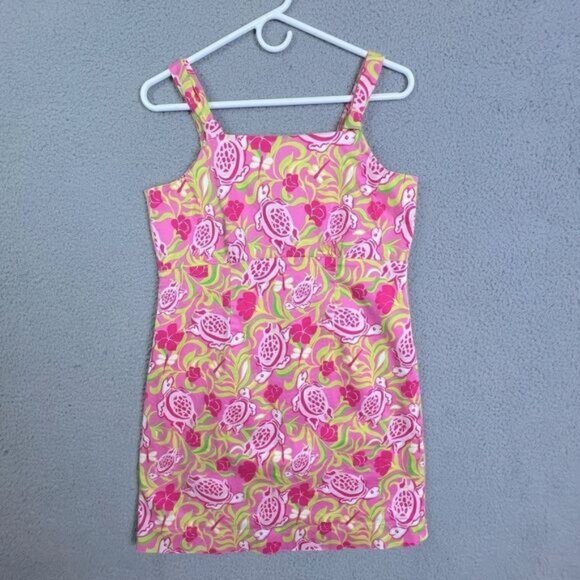 KEY WEST WOMENS LINED SUMMER DRESS WITH ADJUSTABLE STRAPS SIZE 8 PINK FLORAL - Picture 1 of 10